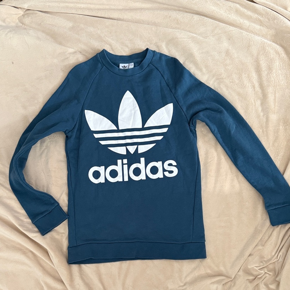 Adidas Men's Navy Crewneck Sweater